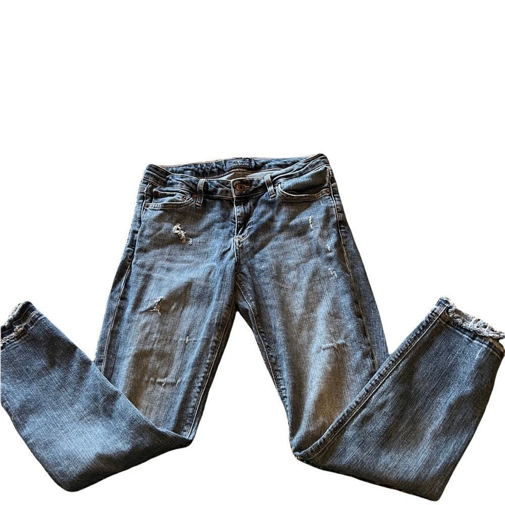 Lucky Brand Lolita Skinny Light Wash Distressed Jeans Size 6